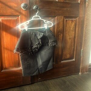 Jason Wu skirt with ostrich feathers